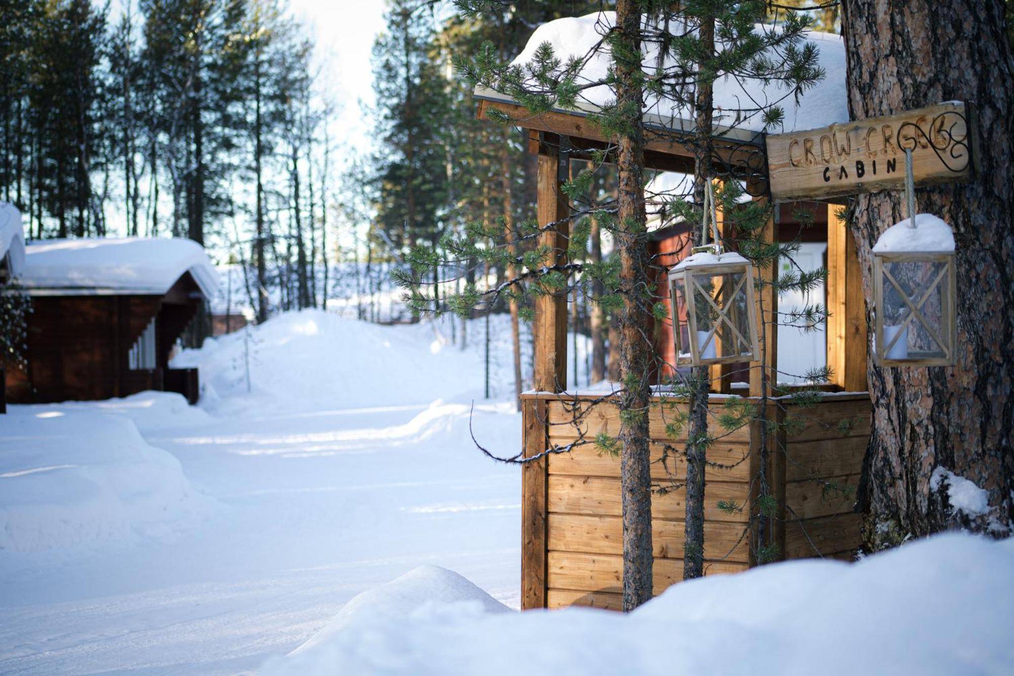 Crow Creek Cabins Inari Esterno foto